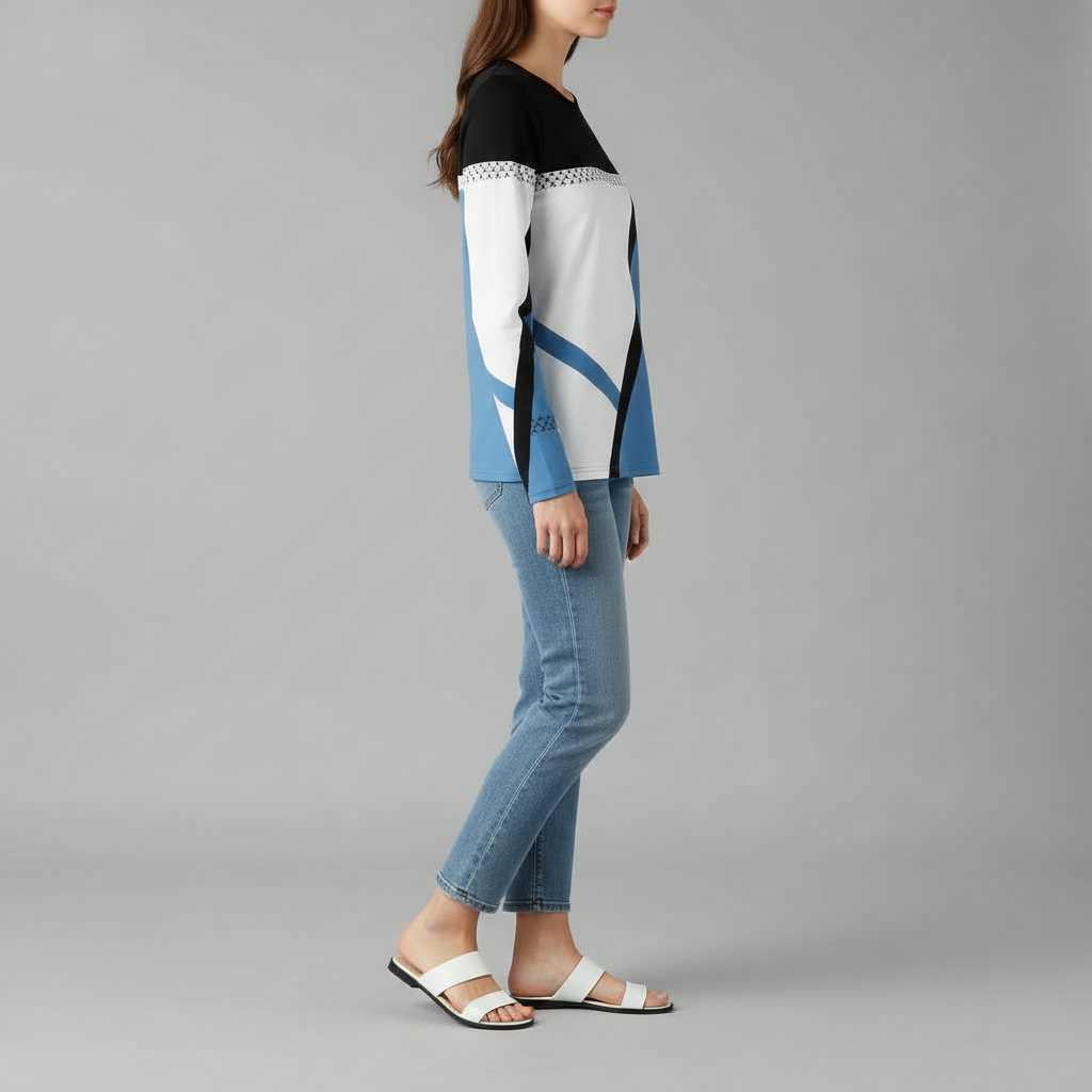 Avril | Women's Graphic Sweater in Soft Knit