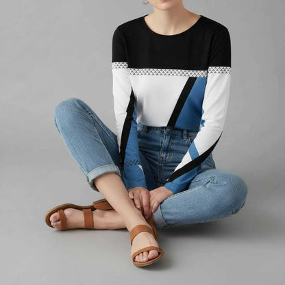 Avril | Women's Graphic Sweater in Soft Knit