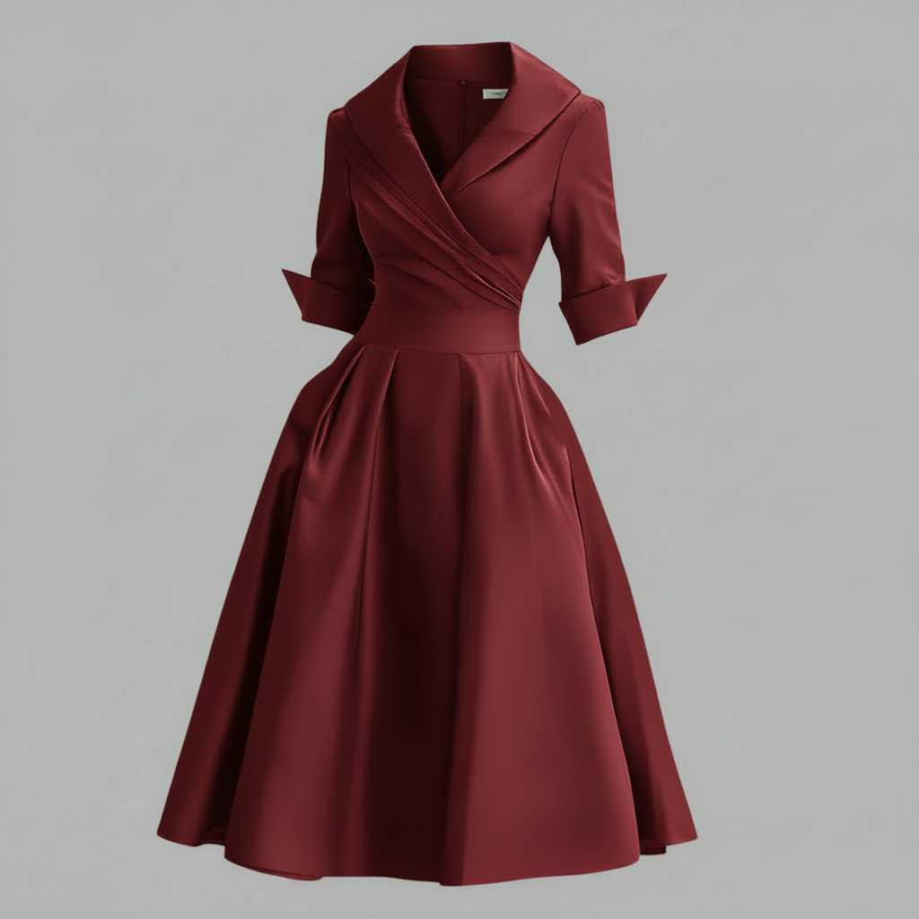 Elegant Midi Dress | Women's Formal Dress