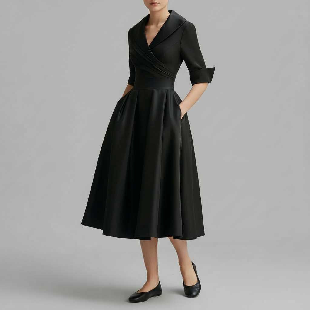 Elegant Midi Dress | Women's Formal Dress