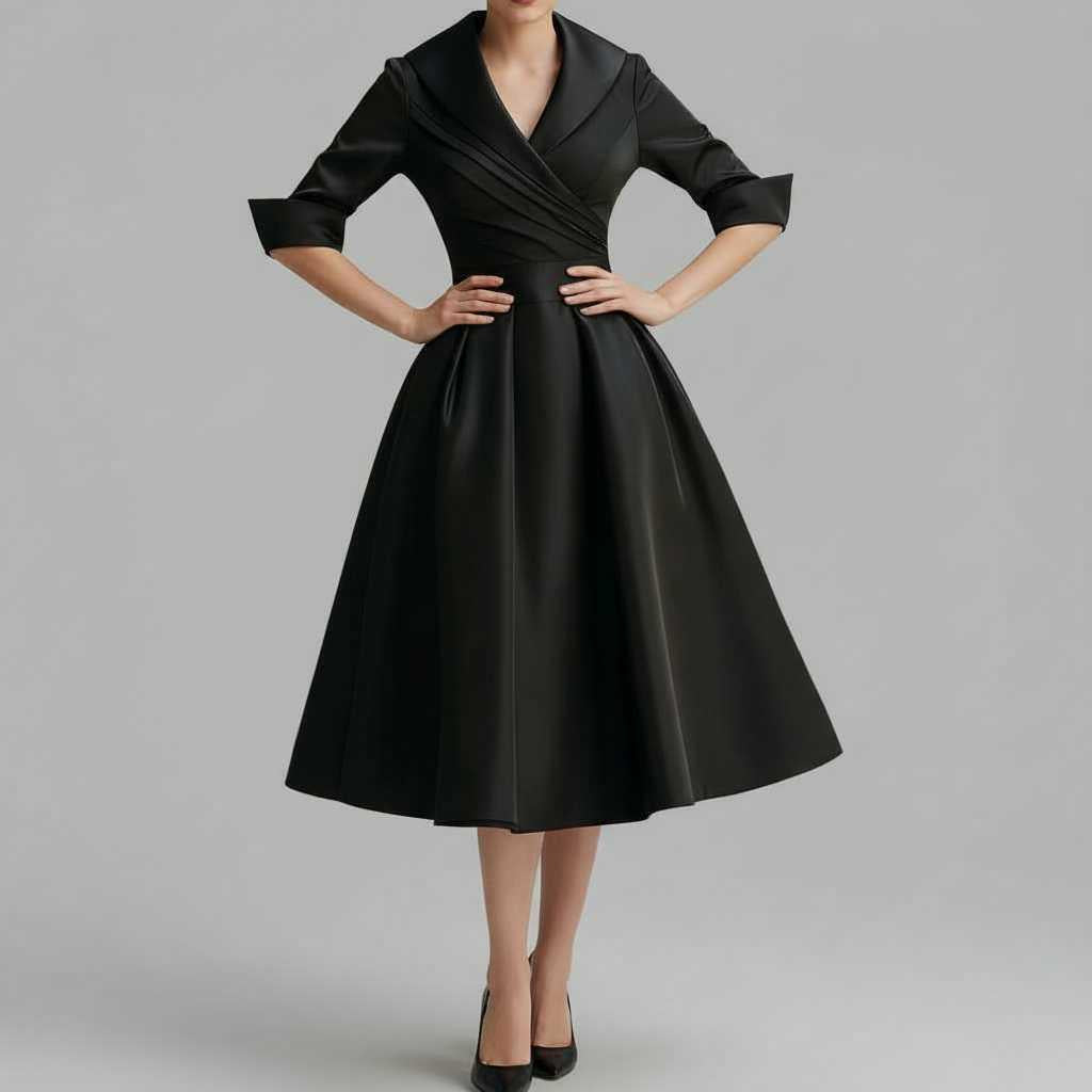 Elegant Midi Dress | Women's Formal Dress