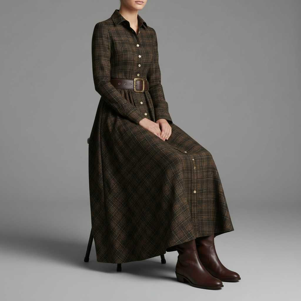 Jannali | Women's Long Sleeve Maxi Dress with Pockets